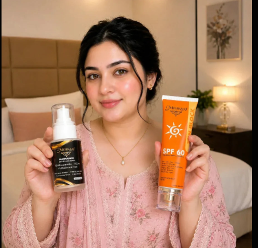Mehkaaf Niacinamide Brightening Serum – 10% Niacinamide + Hyaluronic Acid (Serum + Sun Block)Mehkaaf Niacinamide Brightening Serum – 10% Niacinamide + Hyaluronic Acid (Serum + Sun Block)