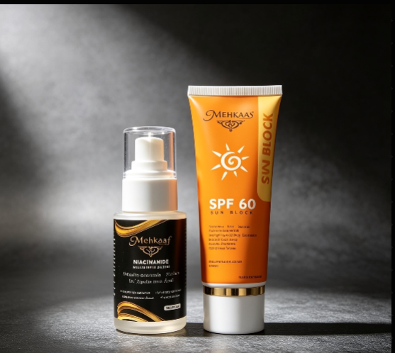 Mehkaaf Niacinamide Brightening Serum – 10% Niacinamide + Hyaluronic Acid   (Serum + Sun Block)Mehkaaf Niacinamide Brightening Serum – 10% Niacinamide + Hyaluronic Acid   (Serum + Sun Block)
