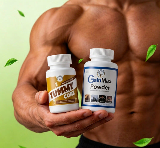 Gain Max Powder + Tummy Care Herbal Supplement | Weight Gain & Digestive Support