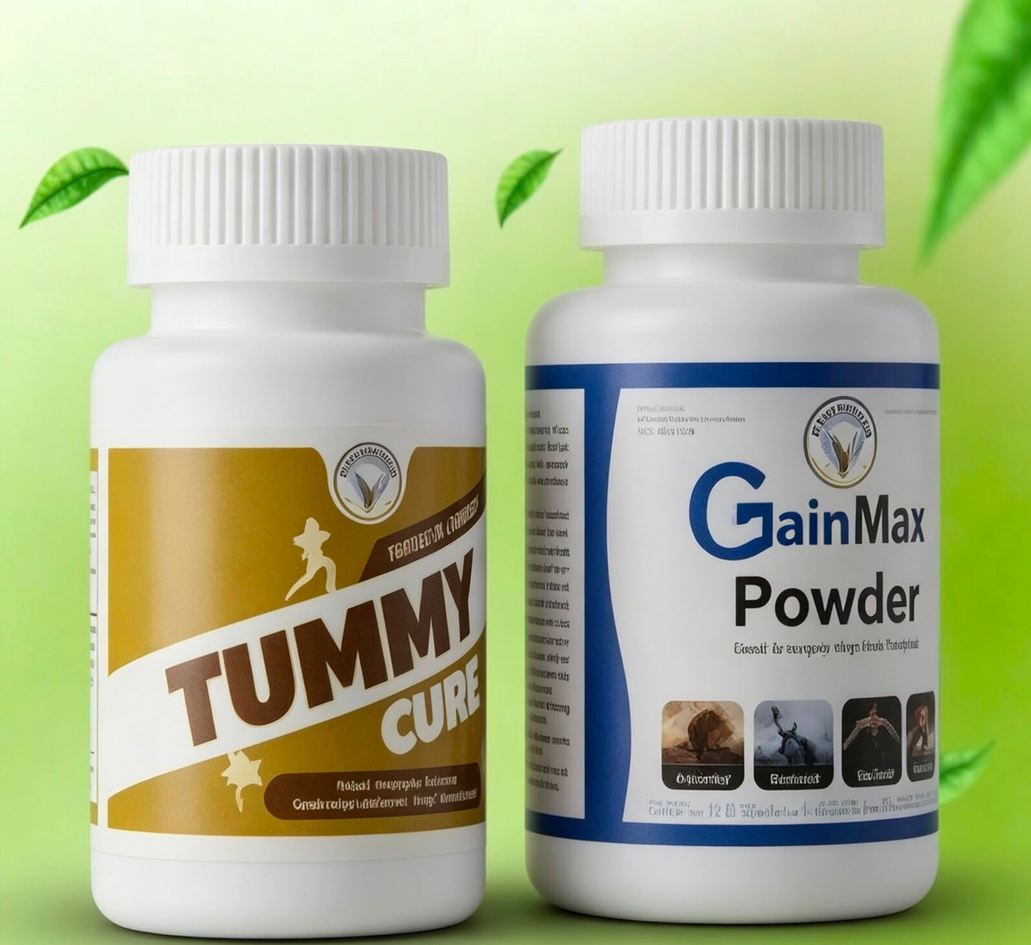 Gain Max Powder + Tummy Care Herbal Supplement | Weight Gain & Digestive Support
