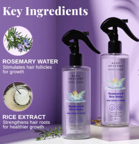 Rosemary & Rice Water Hair Growth Spray
